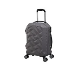 Ice Cap Plus - 3pc Set (Frost Grey) -IT Luggage Sales 32630 HK16 2528A08FrostedgreySSFrontpanel18.5in