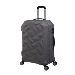 Ice Cap Plus - 3pc Set (Frost Grey) -IT Luggage Sales 32630 HK16 2528A08FrostedgreySSFrontpanel25in