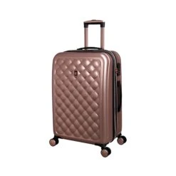 IT Luggage Cushion Lux - 3pc Set (Metallic Rose Gold) -IT Luggage Sales 32631 HK16 1646A08MetallicrosegoldSSFrontpanel24.21incopy