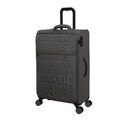 IT Luggage Citywide - 3pc Set (Charcoal) -IT Luggage Sales 32757 UK12 2648 08Charcoal Darkgullgrey SSFrontpanel25in