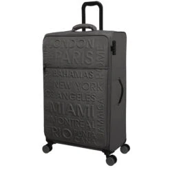 IT Luggage Citywide - 3pc Set (Charcoal) -IT Luggage Sales 32757 UK12 2648 08Charcoal Darkgullgrey SSFrontpanel29in