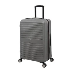 IT Luggage Eco-Protect - 3pc Set (Elephant Skin) -IT Luggage Sales 32759 UK16 2910E08GreyskinS735SSFrontpanel25in