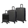 Attuned - 3pc Set (Charcoal) -IT Luggage Sales 32772 UK16 2620 08CharcoalgreySSFrontpanel