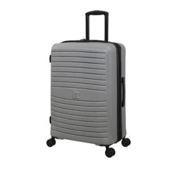 IT Luggage Eco-Protect - 4pc Set (Silver) -IT Luggage Sales 32913 UK16 2910E08SilverSSFrontpanel25in