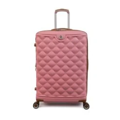 IT Luggage Indulging - 4pc Set (Flamingo Pink) 25 IT Luggage Indulging - 4pc Set (Flamingo Pink) -IT Luggage Sales 32964 UK16 3039 08FlamingoPinkSSFrontpaneldirectly25in