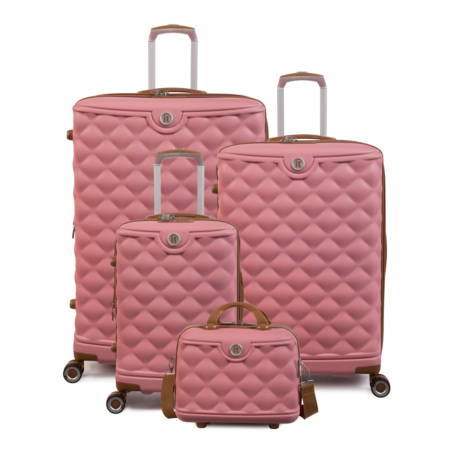 IT Luggage Indulging - 4pc Set (Flamingo Pink) 3 IT Luggage Indulging - 4pc Set (Flamingo Pink)