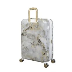 IT Luggage Sheen - 4pc Set (Gold Greyscale Marble) -IT Luggage Sales 32980 UK16 2269B08GoldgreyscalemarbleSSBackpanel25in