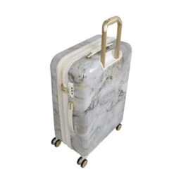 IT Luggage Sheen - 4pc Set (Gold Greyscale Marble) -IT Luggage Sales 32980 UK16 2269B08GoldgreyscalemarbleSSBacktop25in
