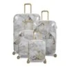 IT Luggage Sheen - 4pc Set (Gold Greyscale Marble) -IT Luggage Sales 32980 UK16 2269B08GoldgreyscalemarbleSSFrontpaneldirect1