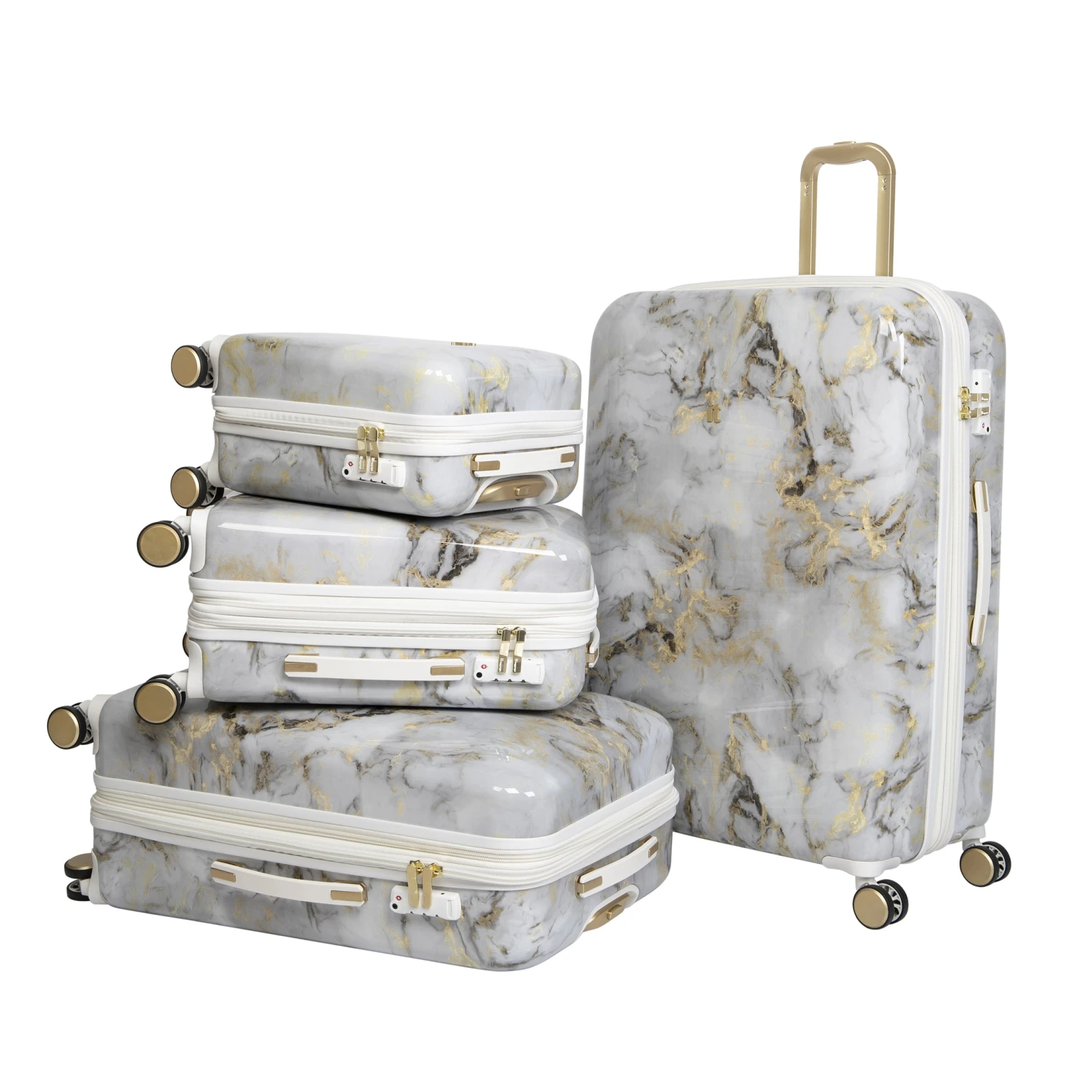 IT Luggage Sheen - Underseat (Gold Greyscale Marble) 12 IT Luggage Sheen - Underseat (Gold Greyscale Marble) - Image 10