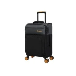 Duo-Tone - 4pc Set (Pewter & Black) -IT Luggage Sales 33080 UK12 1519B08Pewter BlackSSFrontpanel19.5in