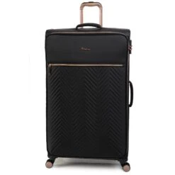 IT Luggage Bewitching - 5pc Set (Black) -IT Luggage Sales 33095 UK12 2686 08BlackSSFrontpaneldircetly32.2in