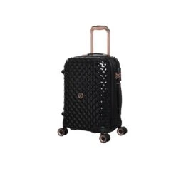 IT Luggage Glitzy - 5pc Set (Black) -IT Luggage Sales 33109 UK16 2888A08BlackSSFrontpanel18.5in