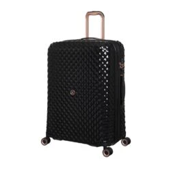 IT Luggage Glitzy - 5pc Set (Black) -IT Luggage Sales 33109 UK16 2888A08BlackSSFrontpanel27in