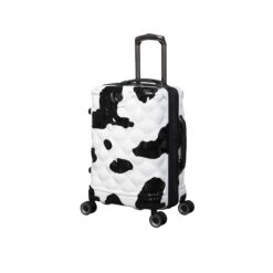 IT Luggage Indulging - Cabin (Moo Cow Print) -IT Luggage Sales 33198 UK16 3039A08Moocowblack whiterepeatprintSSFrontpanel18.5in 54a92cc0 0eb6 42ca bd4e 0ae0c4595bee