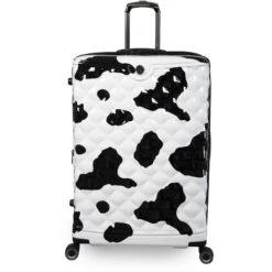 IT Luggage Indulging - 4pc Set (Moo Cow Print) 27 IT Luggage Indulging - 4pc Set (Moo Cow Print) -IT Luggage Sales 33198 UK16 3039A08Moocowblack whiterepeatprintSSFrontpaneldirectly29in