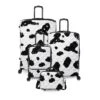 IT Luggage Indulging II - 4pc Set (Moo Cow Print) -IT Luggage Sales 33198 UK16 3039A08Moocowblack whiterepeatprintSSFrontpaneldirectlyset4 c1169fb2 9e36 4384 8c3b 0ed91fc62ea7