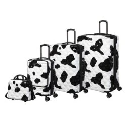 IT Luggage Indulging II - Cabin With Pocket (Moo Cow Print) 29 IT Luggage Indulging II - Cabin With Pocket (Moo Cow Print) -IT Luggage Sales 33198 UK16 3039A08Moocowblack whiterepeatprintSSFrontpanelset3 a389b72d 7bf7 41af 96dd 4692bde3721e