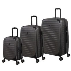 IT Luggage Lineal - 3pc Set (Dark Grey)