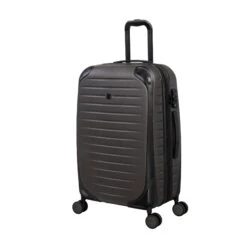 IT Luggage Lineal - 3pc Set (Dark Grey) -IT Luggage Sales 61328 US16 2631 08DarkgreyS074SSFrontpanel25in b49d829a 8bec 46ec 81b5 24f52eea239a