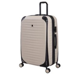 IT Luggage Lineal - 3pc Set (Oyster) -IT Luggage Sales 61328 US16 2631 08OystergrayS821SSFrontpanel29.5in