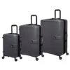 IT Luggage Helixian - 3pc Set (Charcoal) -IT Luggage Sales 61334 US16 2842 08CharcoalgreyS022SSFrontpanel