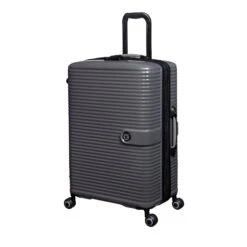 IT Luggage Helixian - 3pc Set (Charcoal) -IT Luggage Sales 61334 US16 2842 08CharcoalgreyS022SSFrontpanel25in