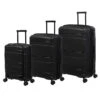 IT Luggage Momentous - 3-Piece Set (Black) -IT Luggage Sales 61386 HK15 2886 08BlackS001SSFrontpanel 36b4be85 33e6 4d0e 8aa0 25428bbbc563