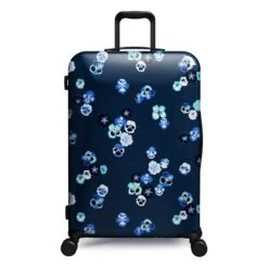 IT Luggage Sheen - 2pc Set (Pansies Floral Blue Depths) -IT Luggage Sales 61665 US16 2269C08PansiesfloralbluedepthsP723SSFrontpanel27in b6ea813d b9ef 4528 8715 22939b8b3753