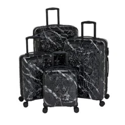 IT Luggage Candy Calavera - 4pc Set (Black Marble) -IT Luggage Sales CandyCalavera16 2918AGroupA
