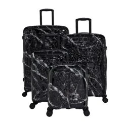 IT Luggage Candy Calavera - 4pc Set (Black Marble) -IT Luggage Sales CandyCalavera16 2918AGroupB
