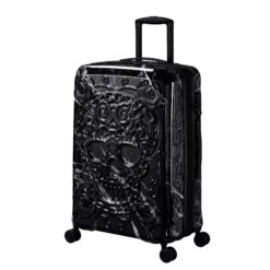 IT Luggage Candy Calavera - 4pc Set (Black Marble) -IT Luggage Sales CandyCalavera16 2918AMediumCasefront side