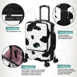 IT Luggage Indulging II - 4pc Set (Moo Cow Print) 25 IT Luggage Indulging II - 4pc Set (Moo Cow Print) -IT Luggage Sales Indulging Moo Cabin Pocket Infographic 5938d24b a009 4db3 8aad 3ee1fec01ce1