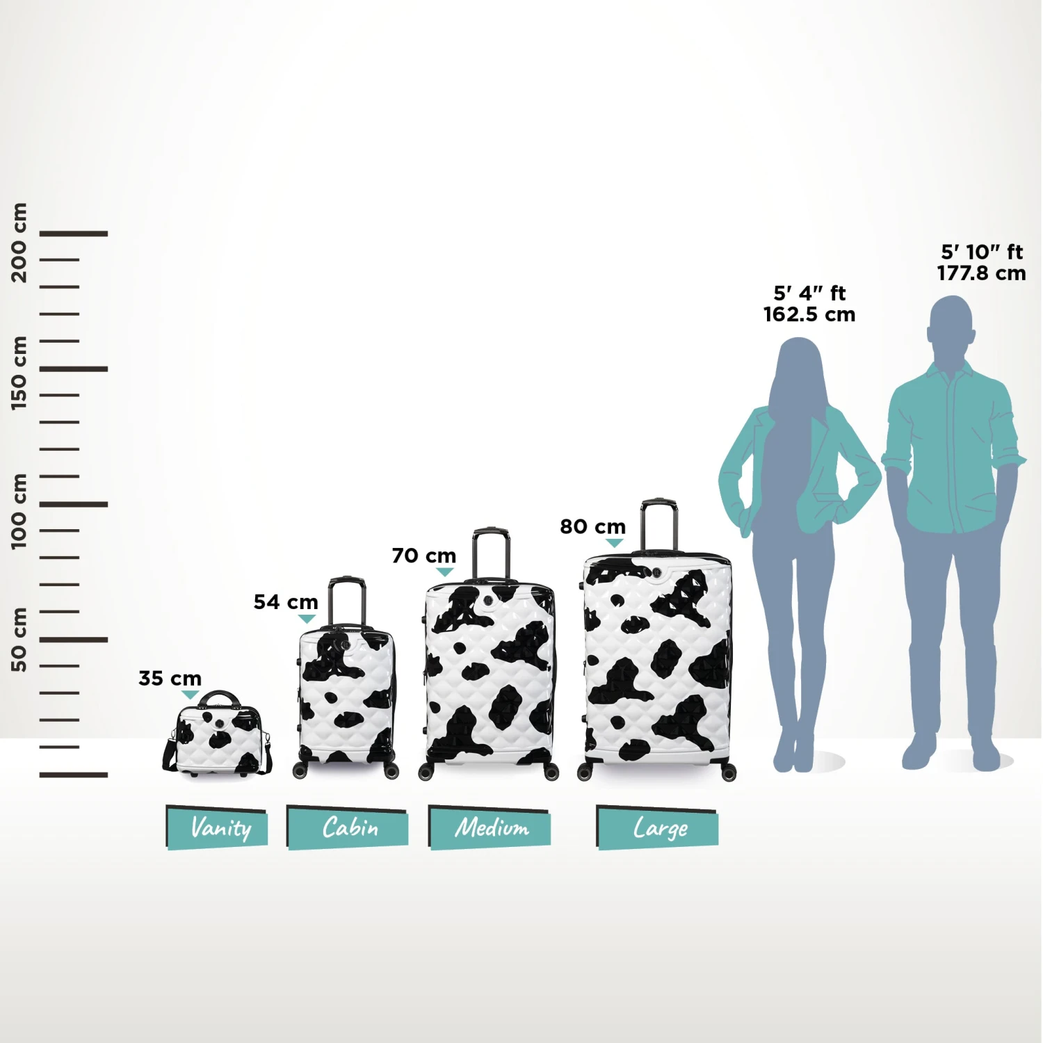 IT Luggage Indulging - 4pc Set (Moo Cow Print) 21 IT Luggage Indulging - 4pc Set (Moo Cow Print) - Image 19