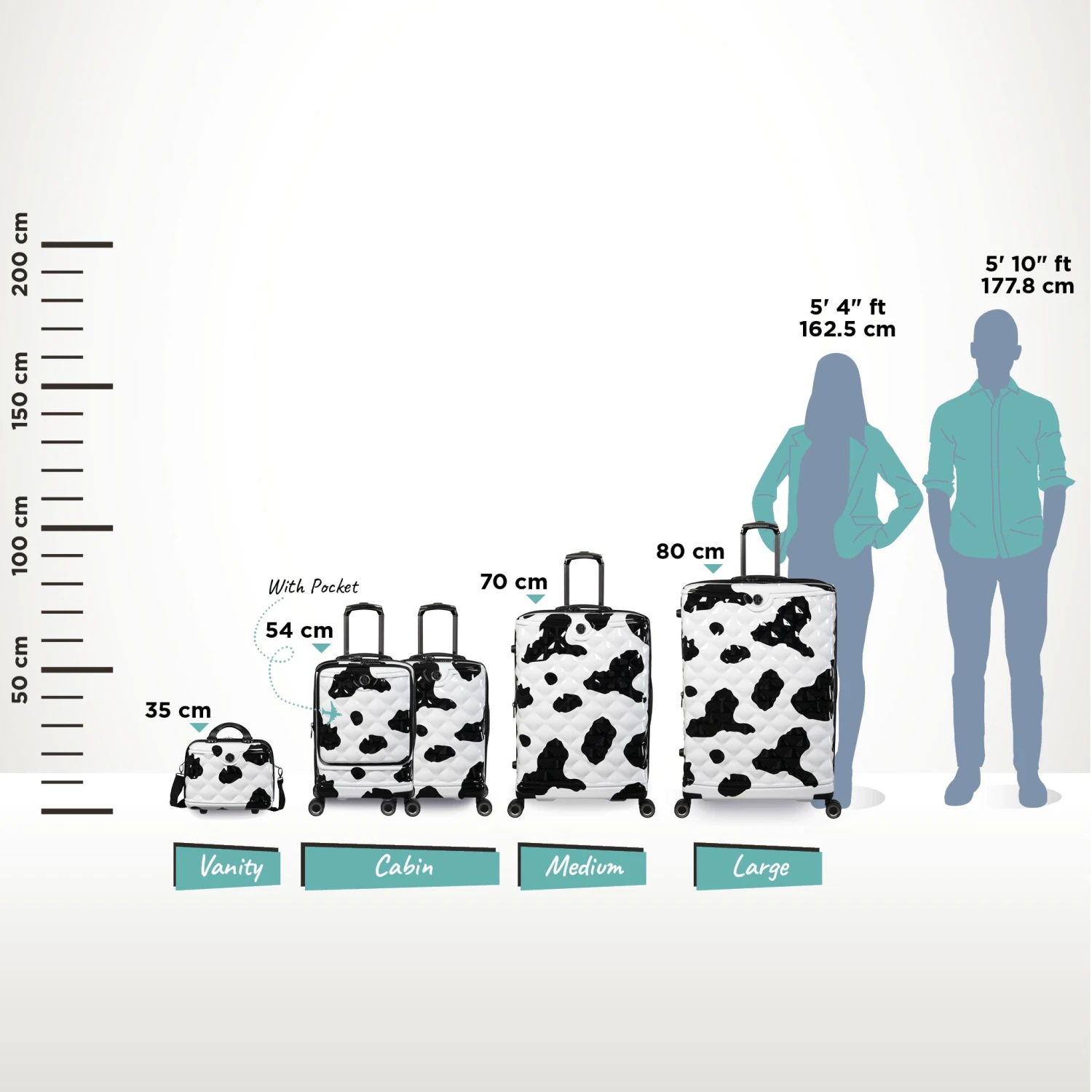 IT Luggage Indulging - Medium Plus (Moo Cow Print) 18 IT Luggage Indulging - Medium Plus (Moo Cow Print) - Image 16