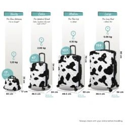 IT Luggage Indulging - 4pc Set (Moo Cow Print) 23 IT Luggage Indulging - 4pc Set (Moo Cow Print) -IT Luggage Sales Indulging Moo set dims weights d090c1aa 3a53 495a b76b fcaaf108c911