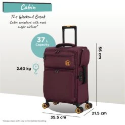 Simultaneous - Cabin (French Port) 21 Simultaneous - Cabin (French Port) -IT Luggage Sales Simultaneous Cabin French Port dims weights