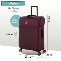 Simultaneous - Medium (French Port) -IT Luggage Sales Simultaneous Med French Port dims weights