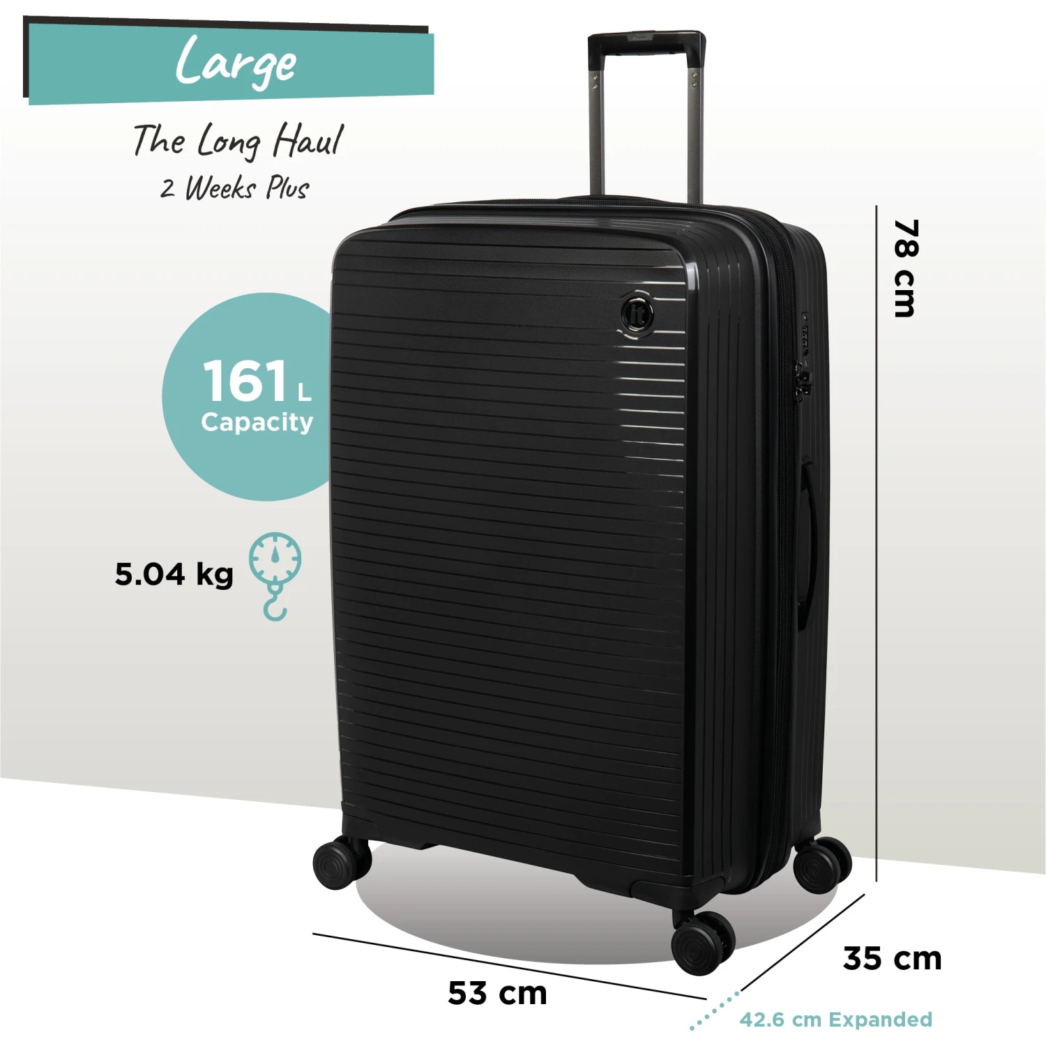 IT Luggage Spontaneous - Large (Black) 12 IT Luggage Spontaneous - Large (Black) - Image 10