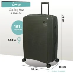 IT Luggage Spontaneous - Large (Olive Night) 23 IT Luggage Spontaneous - Large (Olive Night) -IT Luggage Sales Spontaneous Large olive dims weights