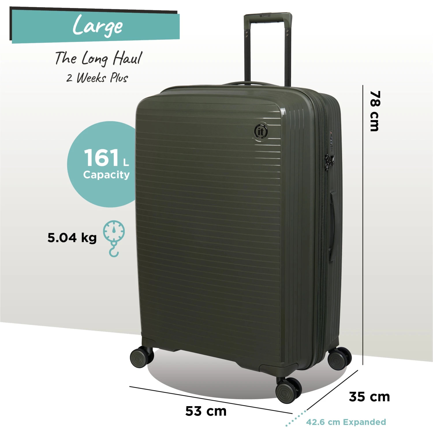 IT Luggage Spontaneous - Large (Olive Night) 12 IT Luggage Spontaneous - Large (Olive Night) - Image 10