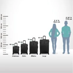 IT Luggage Trinary - Large (Black) -IT Luggage Sales Trinary Relative Size Black 7745eabc 170a 4cde 91fb b86a7f7489d0