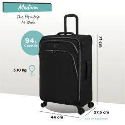 IT Luggage Sales -IT Luggage Sales Trinary medium black dims weights