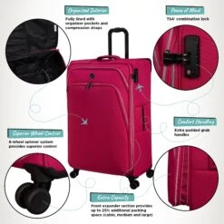 IT Luggage Trinary - Large (Viva Magenta) -IT Luggage Sales Website Infographic Trinary Large Magenta 60c0f2b2 b976 4506 beab edcb01d7c193