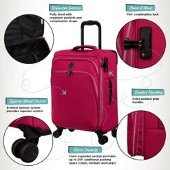 IT Luggage Trinary - Cabin (Viva Magenta) -IT Luggage Sales Website Infographic Trinary cabin Magenta 3824b1b3 4c29 42f6 8ca9 6b27f7a5b1e4